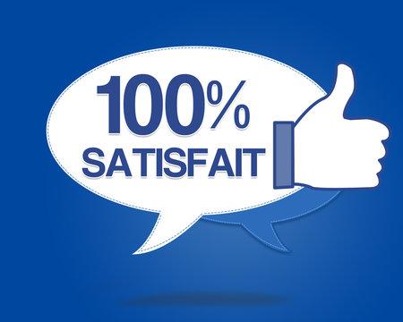 logo 100% satisfait